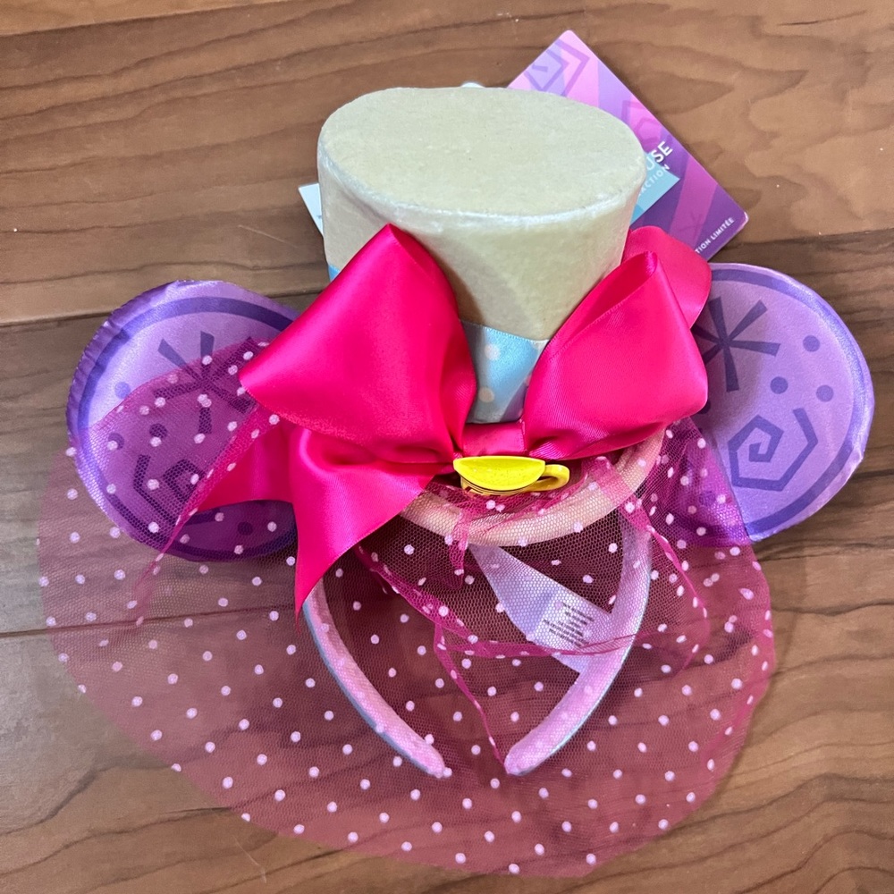 NWT MMA Disney Mad Hatter Tea Party Ears